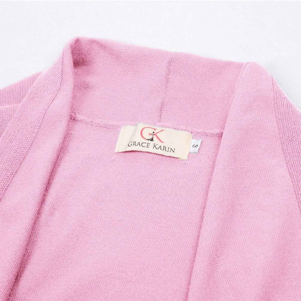 Women's Essential Solid Open Front Long Knited Cardigan Sweater