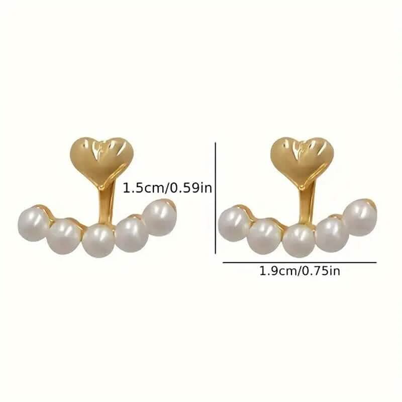 Women's Fashion Earrings Bohemian Style Imitation Pearl Inlay