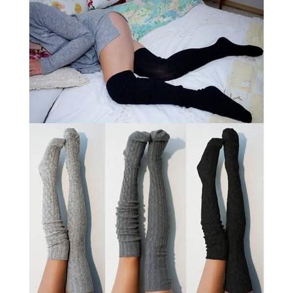 Chaussettes unies pour femmes