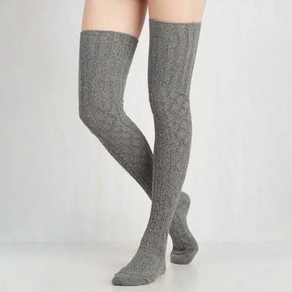 Chaussettes unies pour femmes