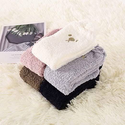 Chaussettes d'hiver douillettes pour femme