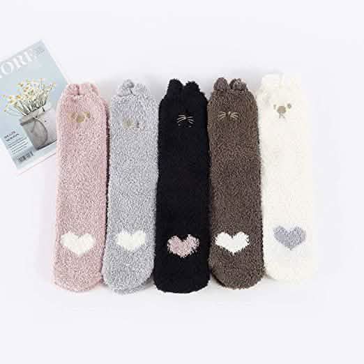 Chaussettes d'hiver douillettes pour femme