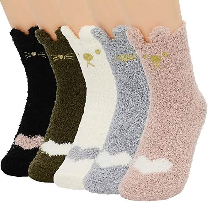 Chaussettes d'hiver douillettes pour femme