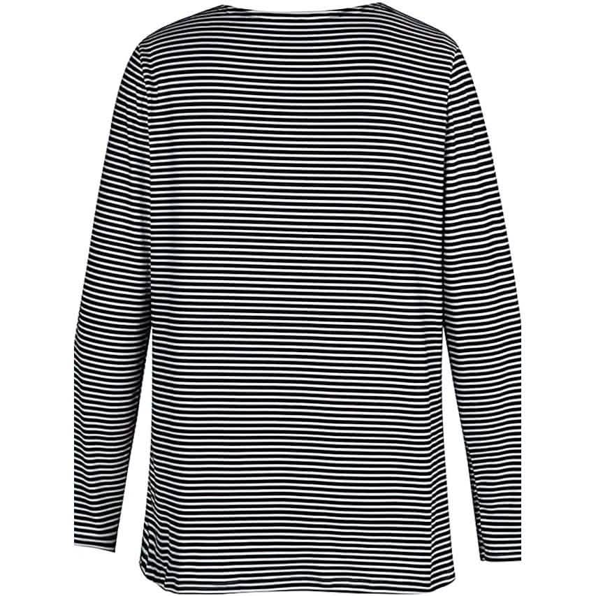 Tunique d'Halloween Femme T-shirt Rayé Chat Dessin Animé 3D Manches Longues Imprimé Col Rond