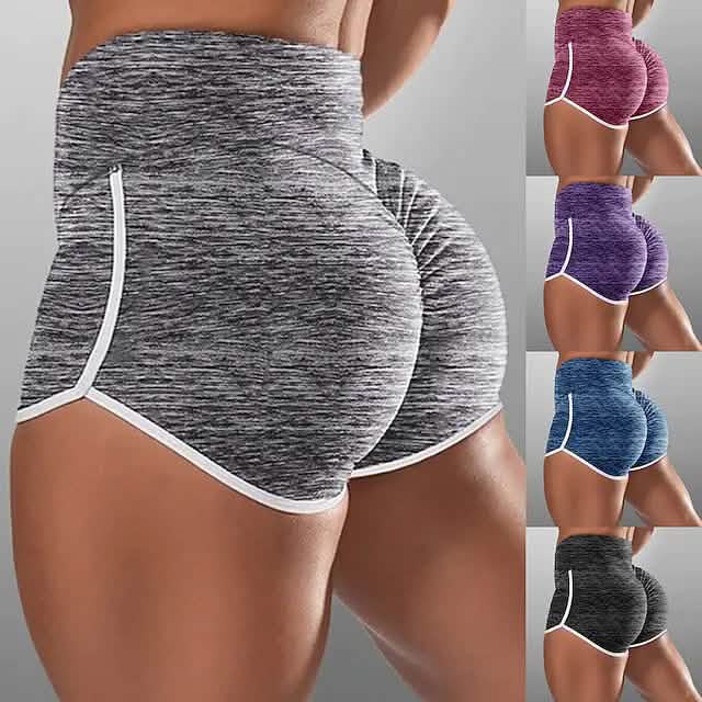 女性用ハイウエストランニングショーツ