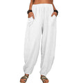 Women's Linen High Waist Wide Leg Pants