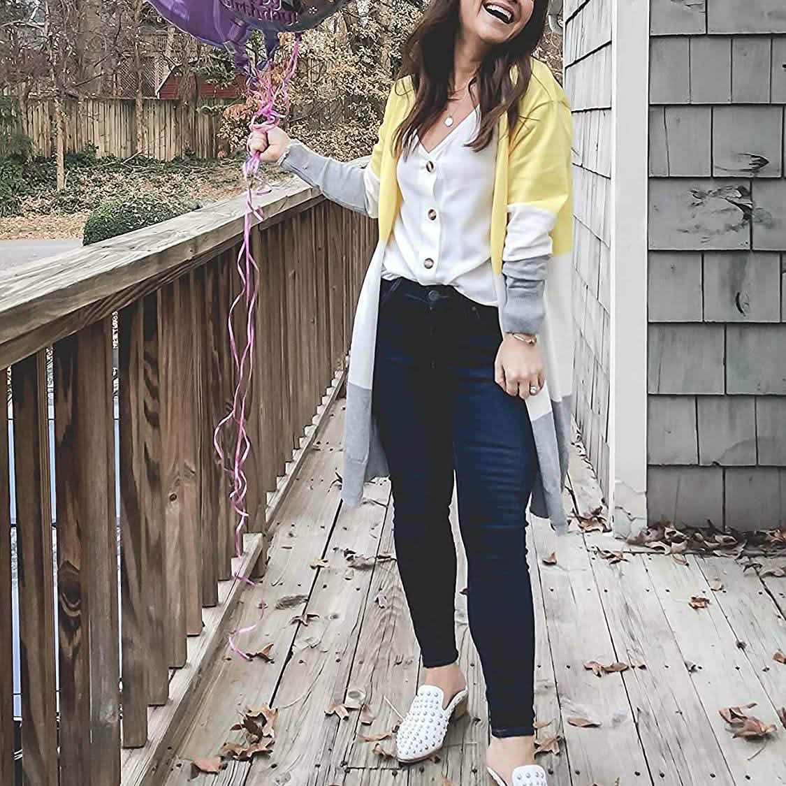 Manteau cardigan long pour femme