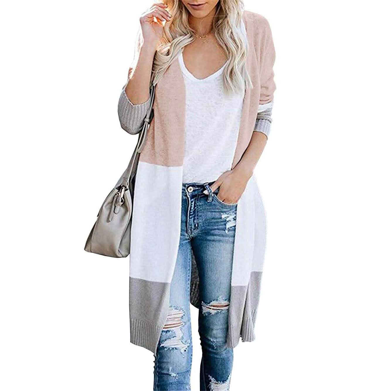 Manteau cardigan long pour femme