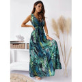 Robe longue sans manches et dos nu pour femme