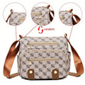 Sac bandoulière à carreaux multi-poches pour femme