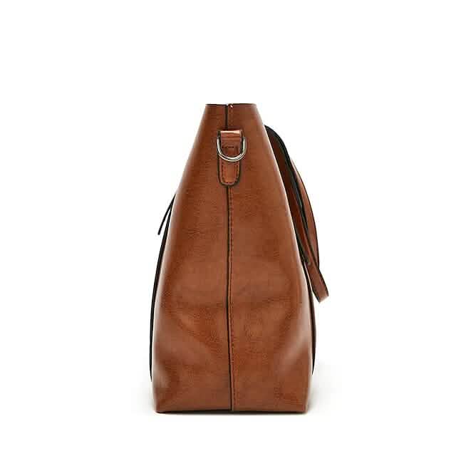 Sac fourre-tout à bandoulière en cuir PU pour femme