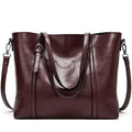 Sac fourre-tout à bandoulière en cuir PU pour femme