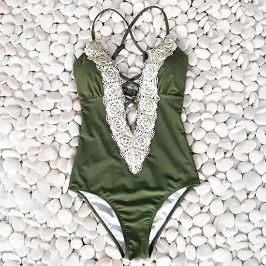 Women's Vintage Lace Bikini Bathing Suit