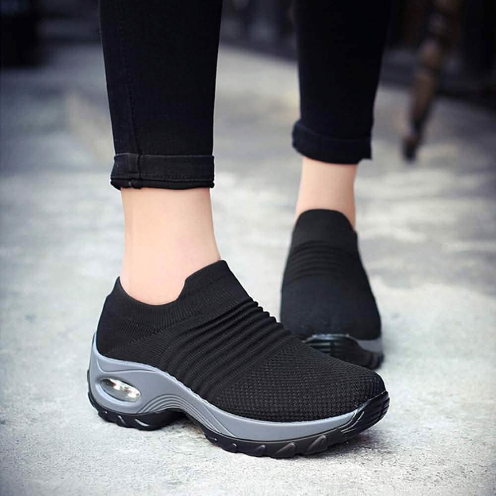 Baskets chaussettes pour la marche femme