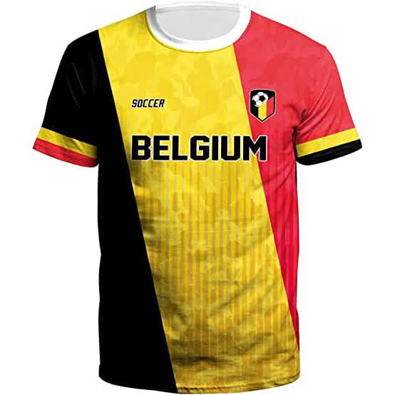 World Cup 2022 Soccer Jersey Women & Mens Football T-Shirts Belgium