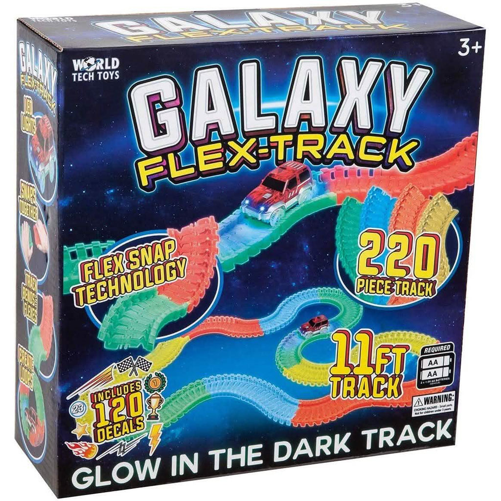 Circuit flexible Galaxy World Tech Toys avec voiture lumineuse