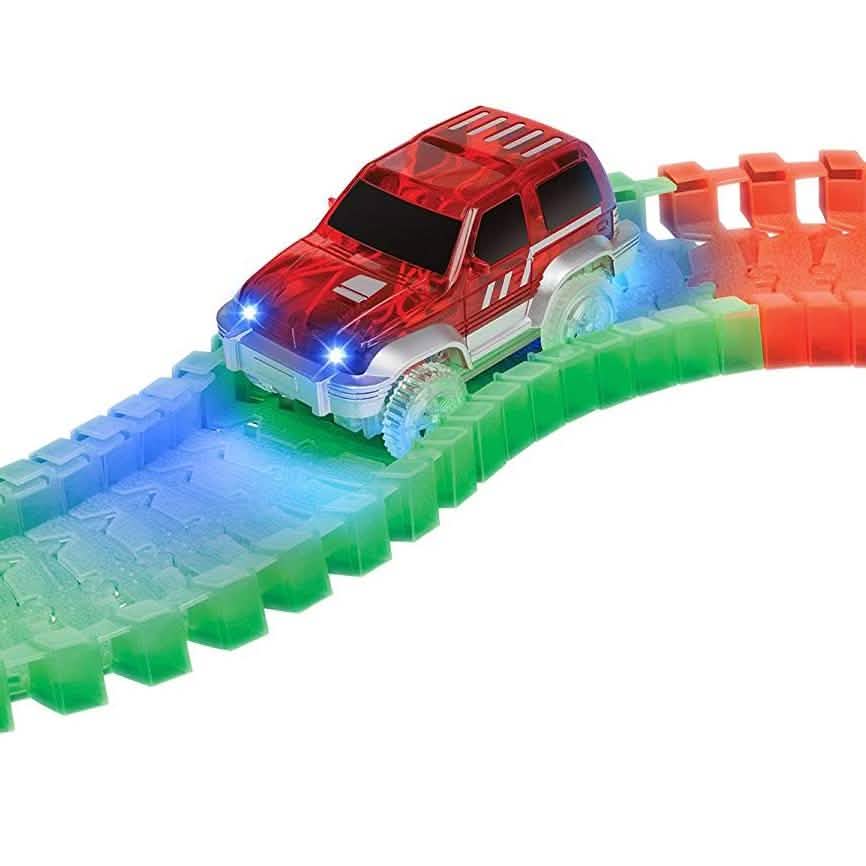 Circuit flexible Galaxy World Tech Toys avec voiture lumineuse
