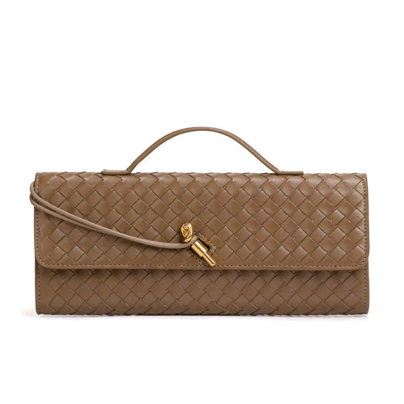 Woven PU Leather Clutch Bag(MAC432)