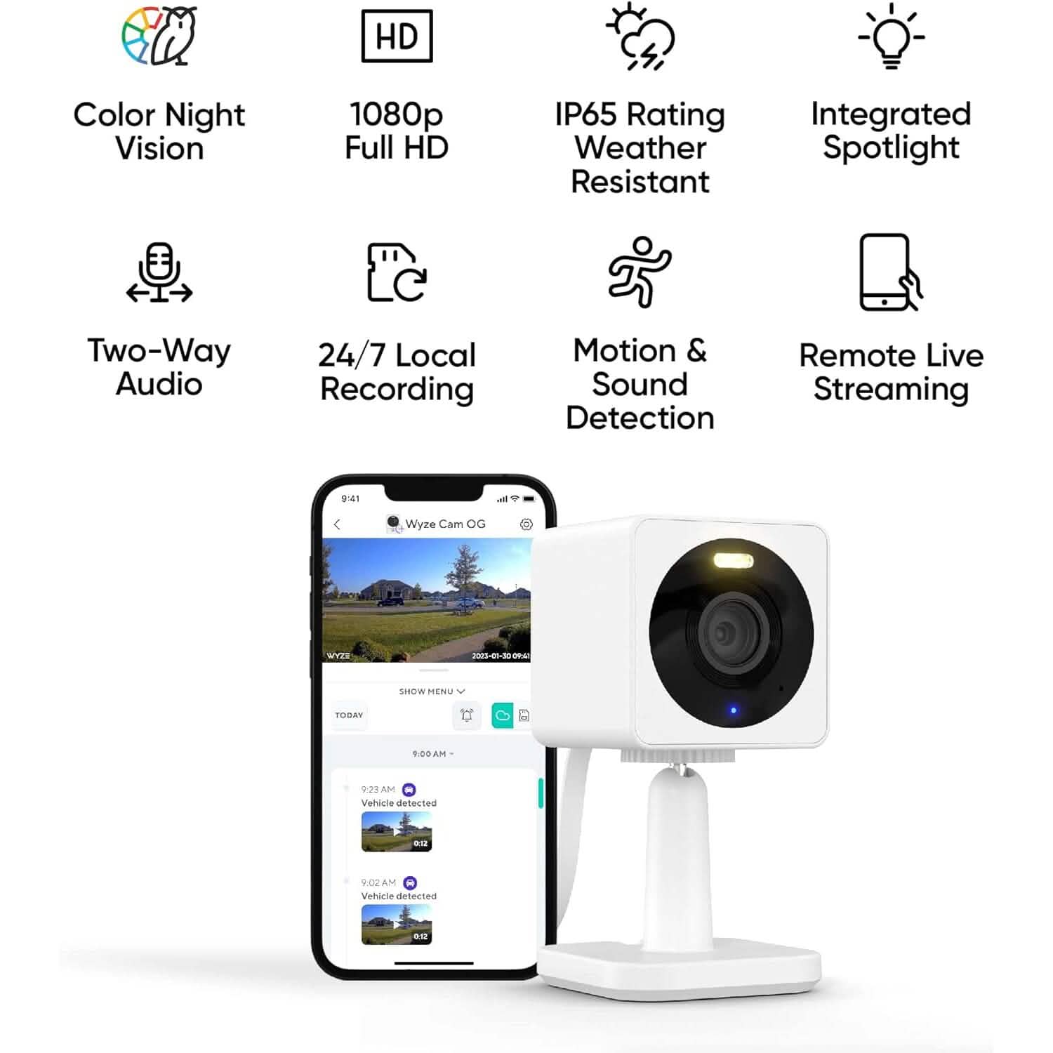 WYZE Cam OG 1080p HD Wi-Fi Security Camera  (Refurbished)