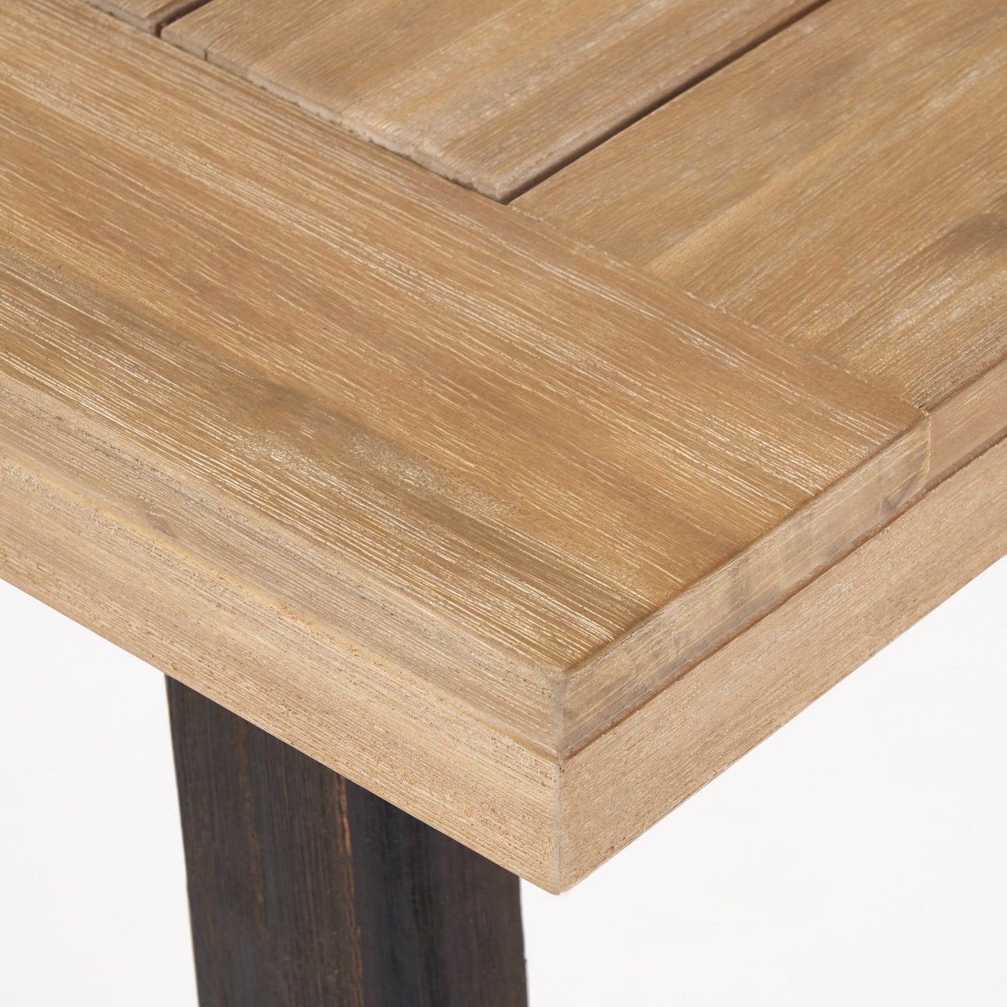 Bettina Dining Table with Slat Panel Design