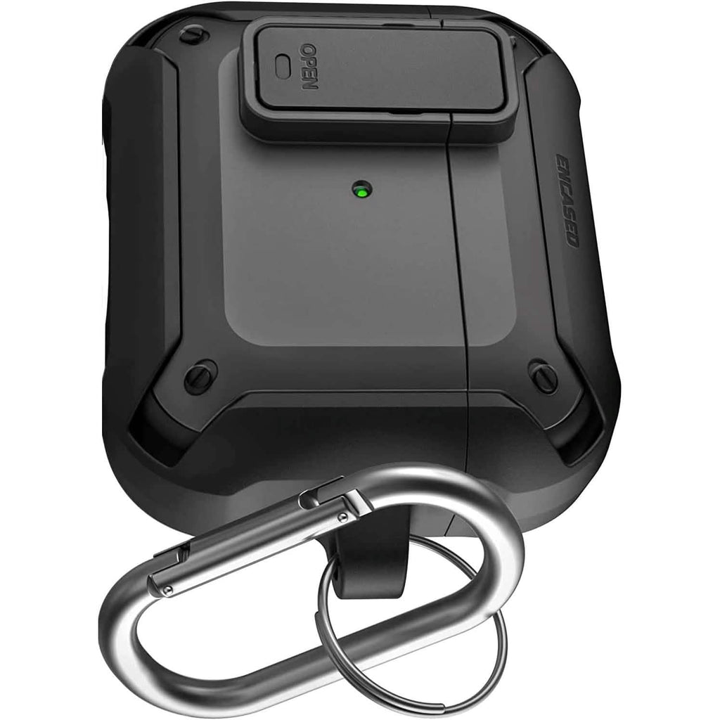 Coque X-Armor pour AirPods 3ème Génération avec Couvercle Verrouillable | Étui de Protection avec Mousqueton (AirPods Gen 3)