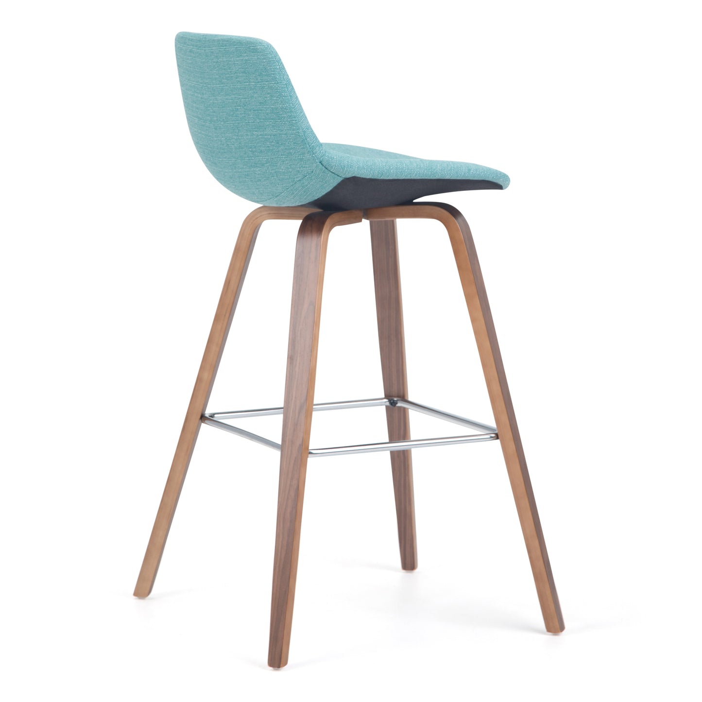 Randolph 28 Inch Seat Height Bentwood Counter/Bar Height Stool in Aqua