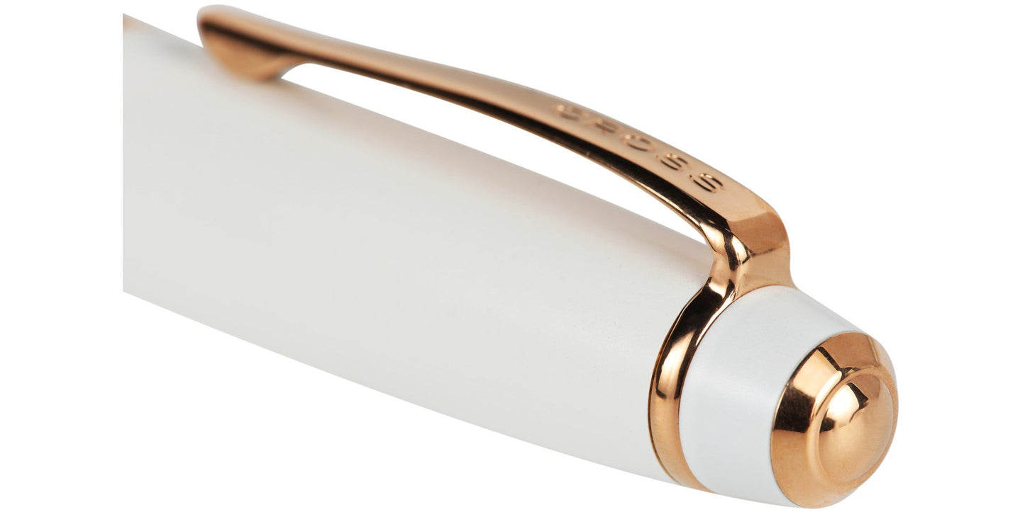Bailey™ Pearlescent White Lacquer Rollerball Pen