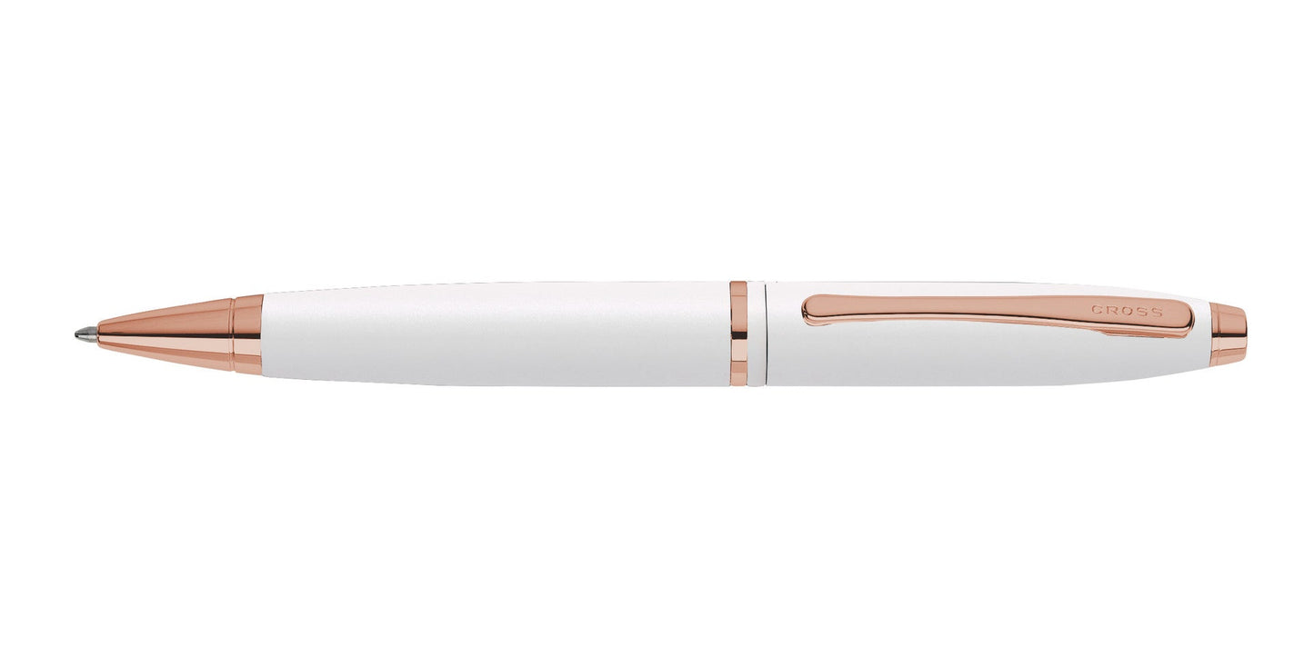 Calais™ Pearlescent White Lacquer Ballpoint and White Journal Gift Set