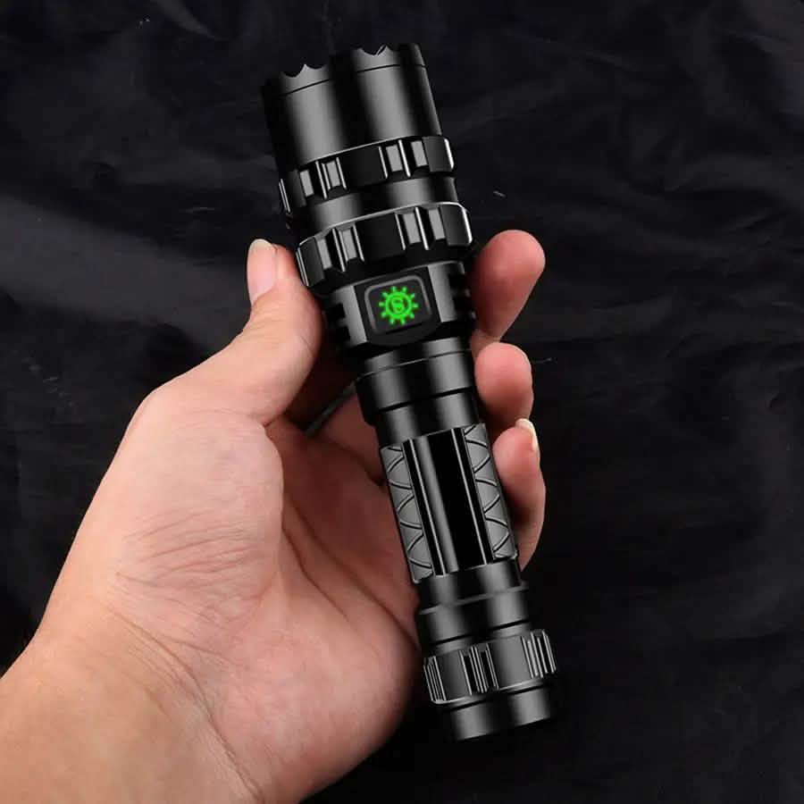 Lampe torche LED XANES 1102 L2 5 modes 1600 Lumens USB Rechargeable pour Camping et Chasse