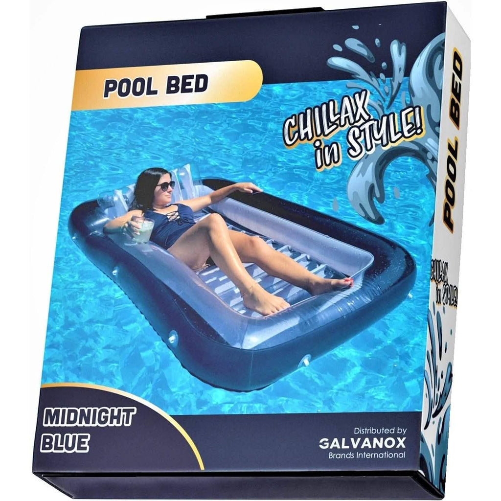 XL Floating Pool Bed, Inflatable Water Lounger Raft