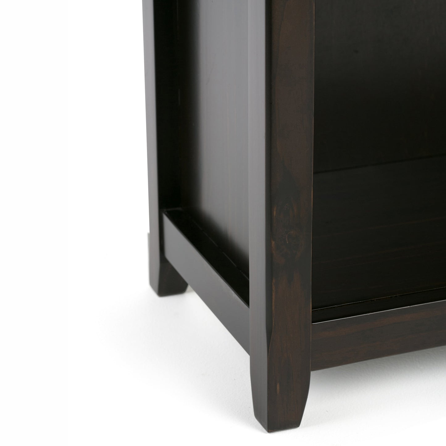Amherst 30 Inch Solid Wood 5 Shelf Bookcase in Hickory
