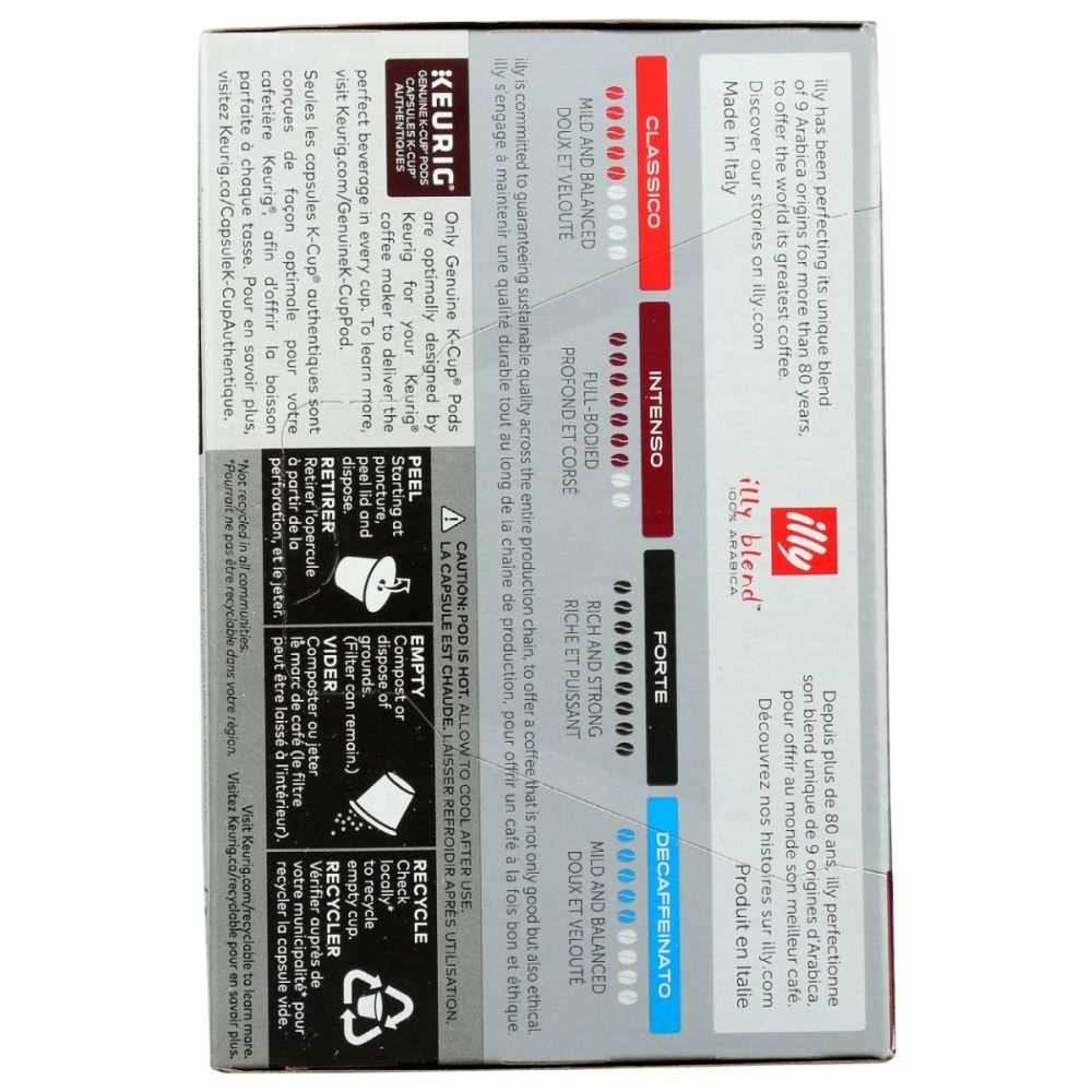 ILLYCAFFE K-Cup Pods Intenso Dark Roast - Rich | Bold Coffee, 10 pcs