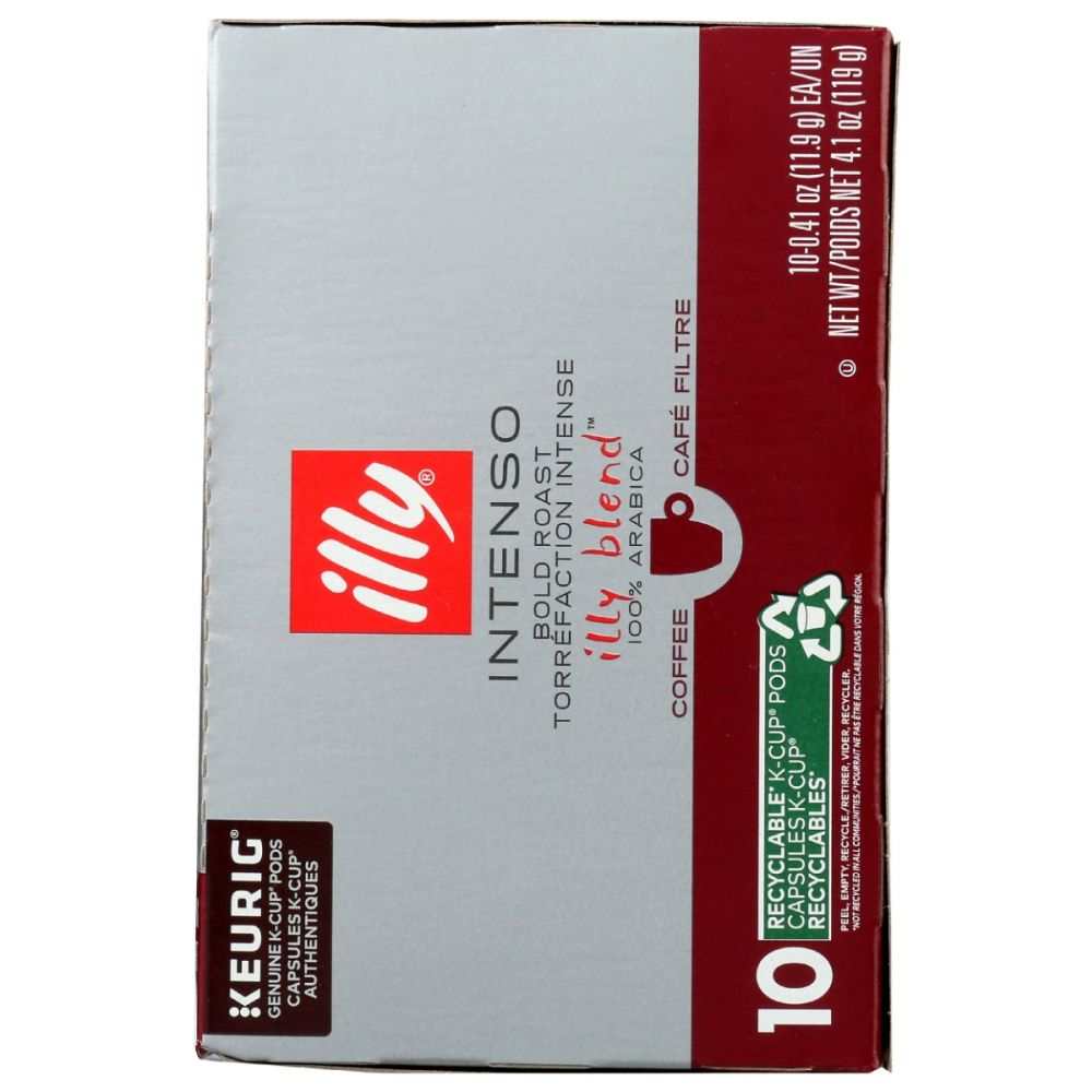 ILLYCAFFE K-Cup Pods Intenso Dark Roast - Rich | Bold Coffee, 10 pcs