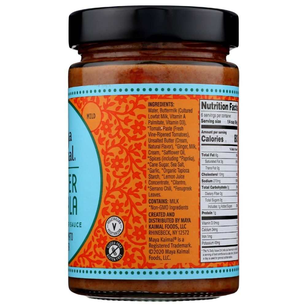 MAYA KAIMAL: Butter Masala Indian Simmer Sauce, 12.5 oz