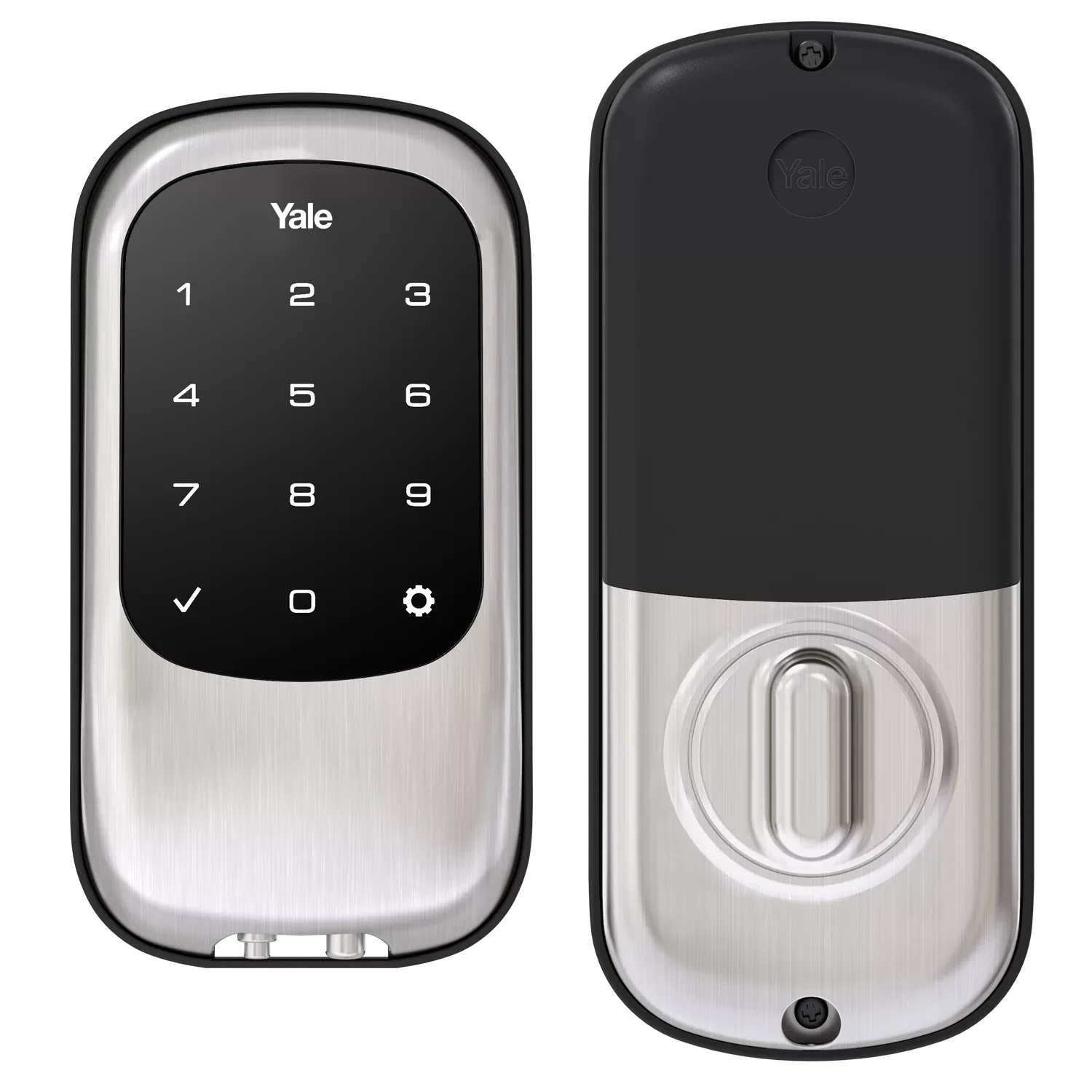 Serrure de pênes dormants autonome sans clé Yale Real Living avec écran tactile Z-Wave YRD110-ZW-605