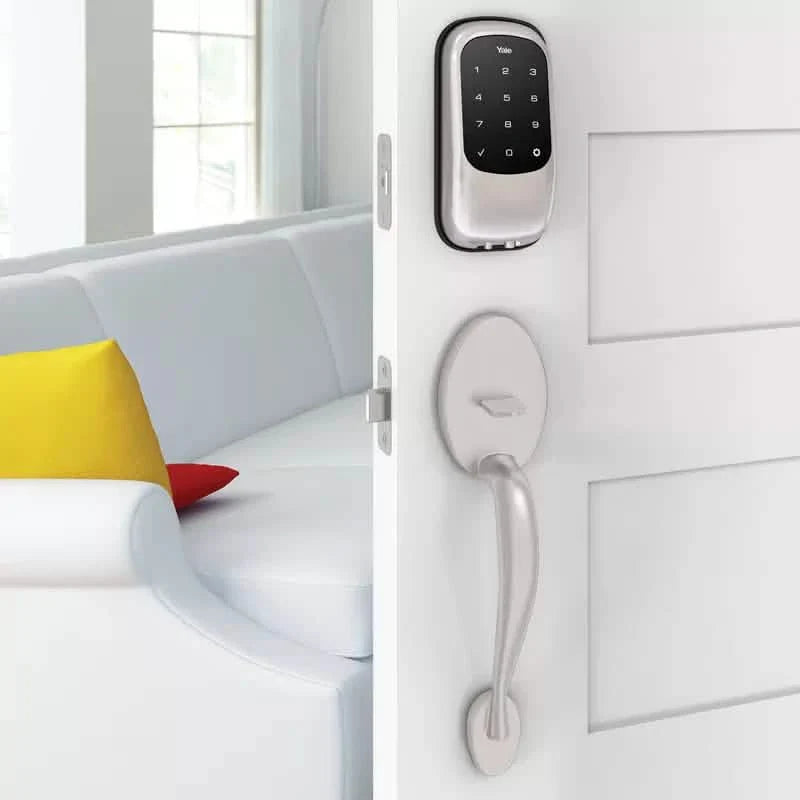 Serrure de pênes dormants autonome sans clé Yale Real Living avec écran tactile Z-Wave YRD110-ZW-605
