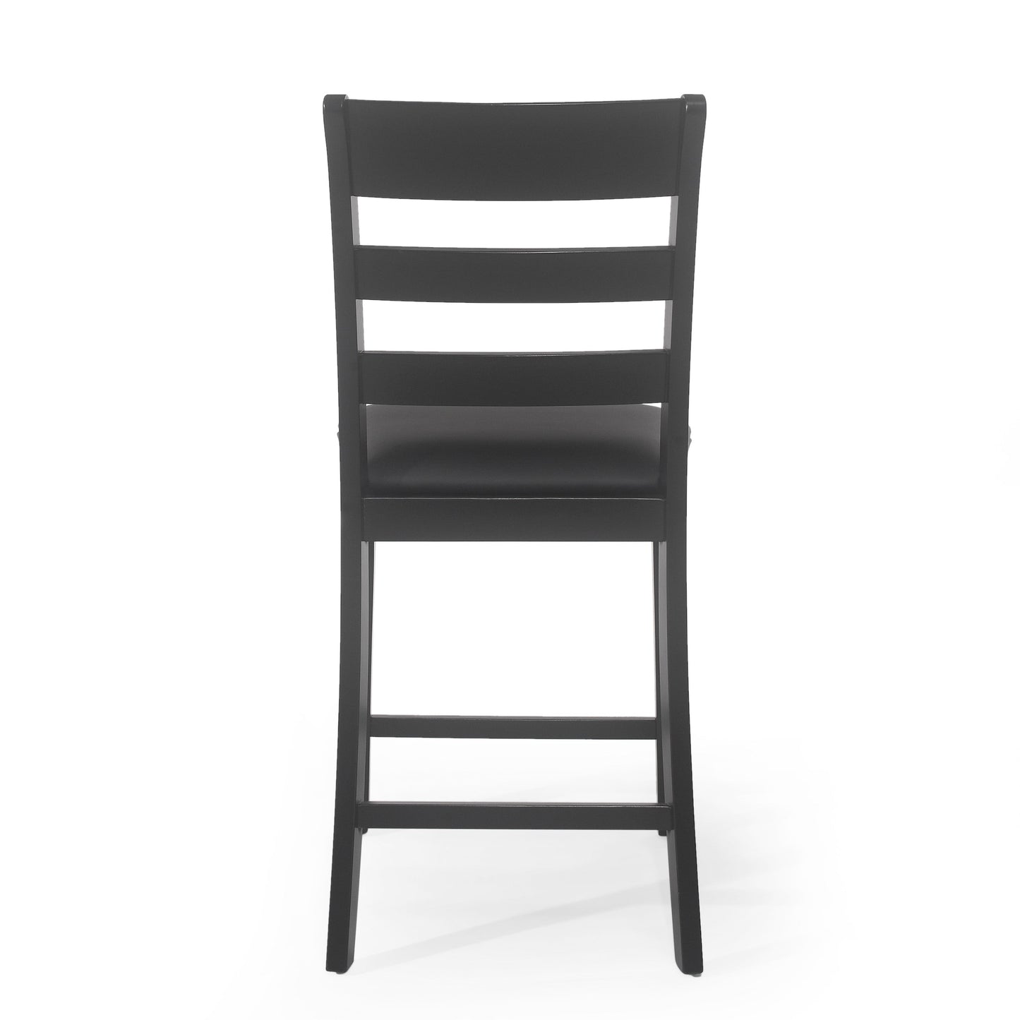 Farmhouse Upholstered Wood Counter Stools (Set of 2)