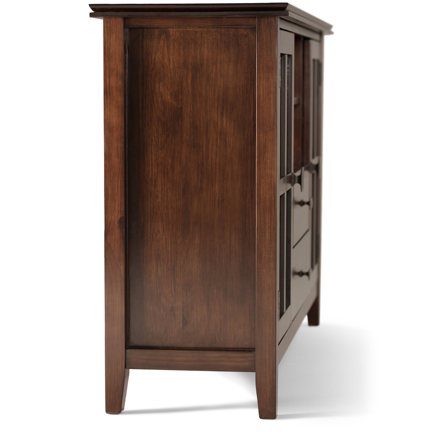 Artisan 53 Inch Wide Solid Wood Tall TV Stand in Russet