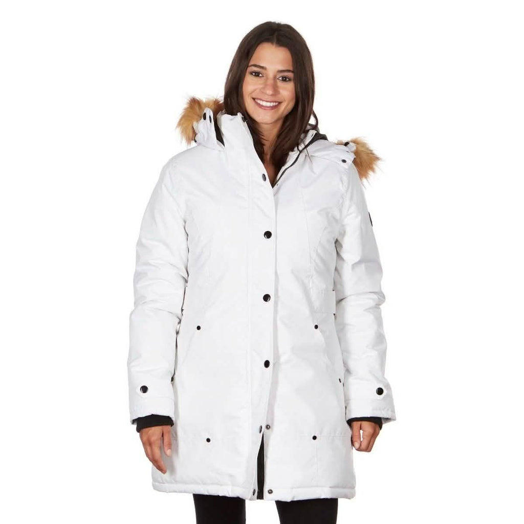 Yoki Women's Mid Length Hooded Puffy Coat