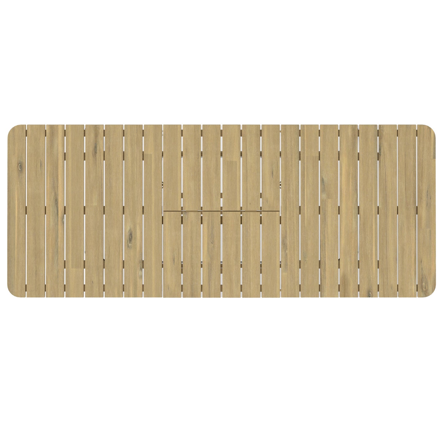 Beachside Outdoor Extendable Dining Table - Light Teak