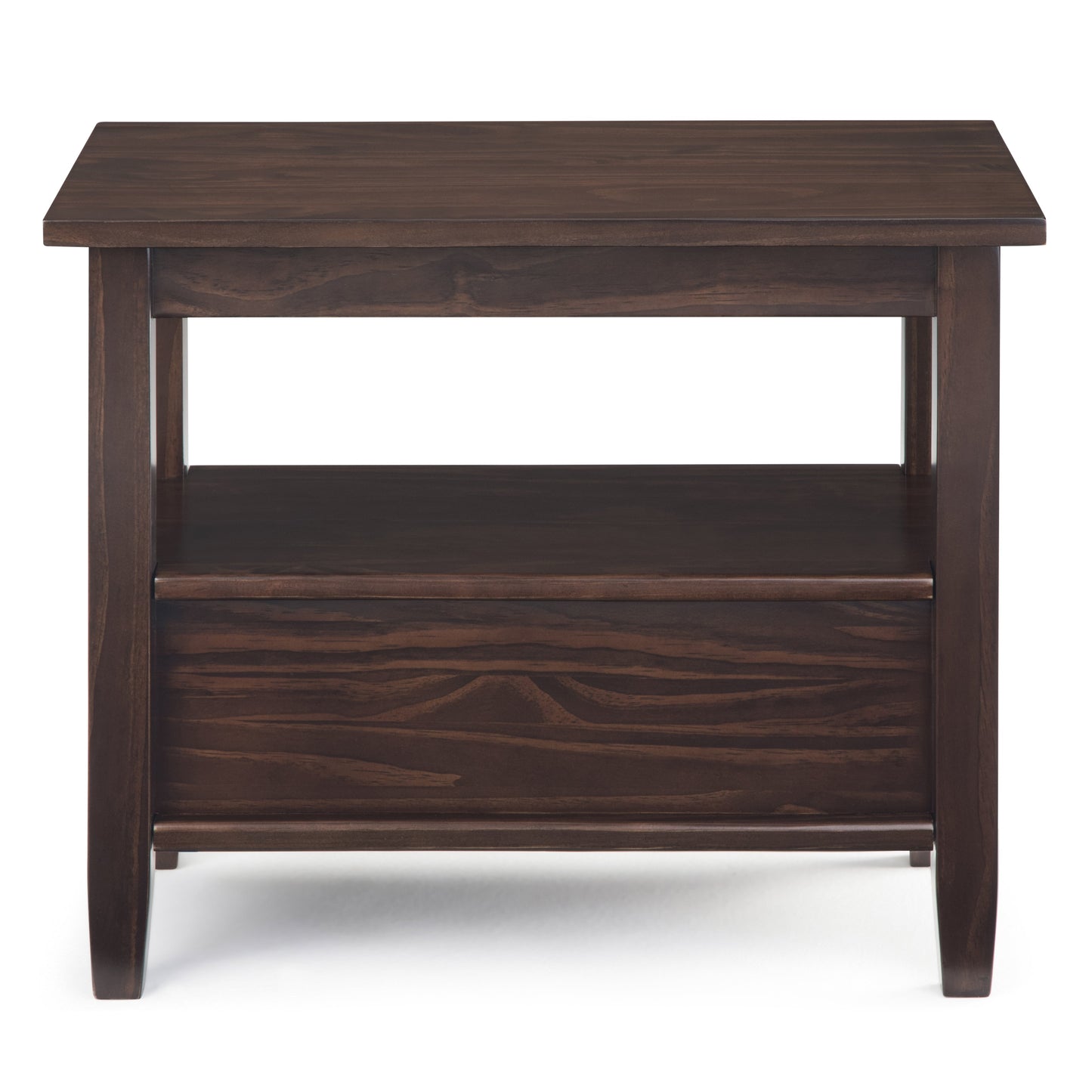 Warm Shaker Solid Wood Transitional Narrow Side Table