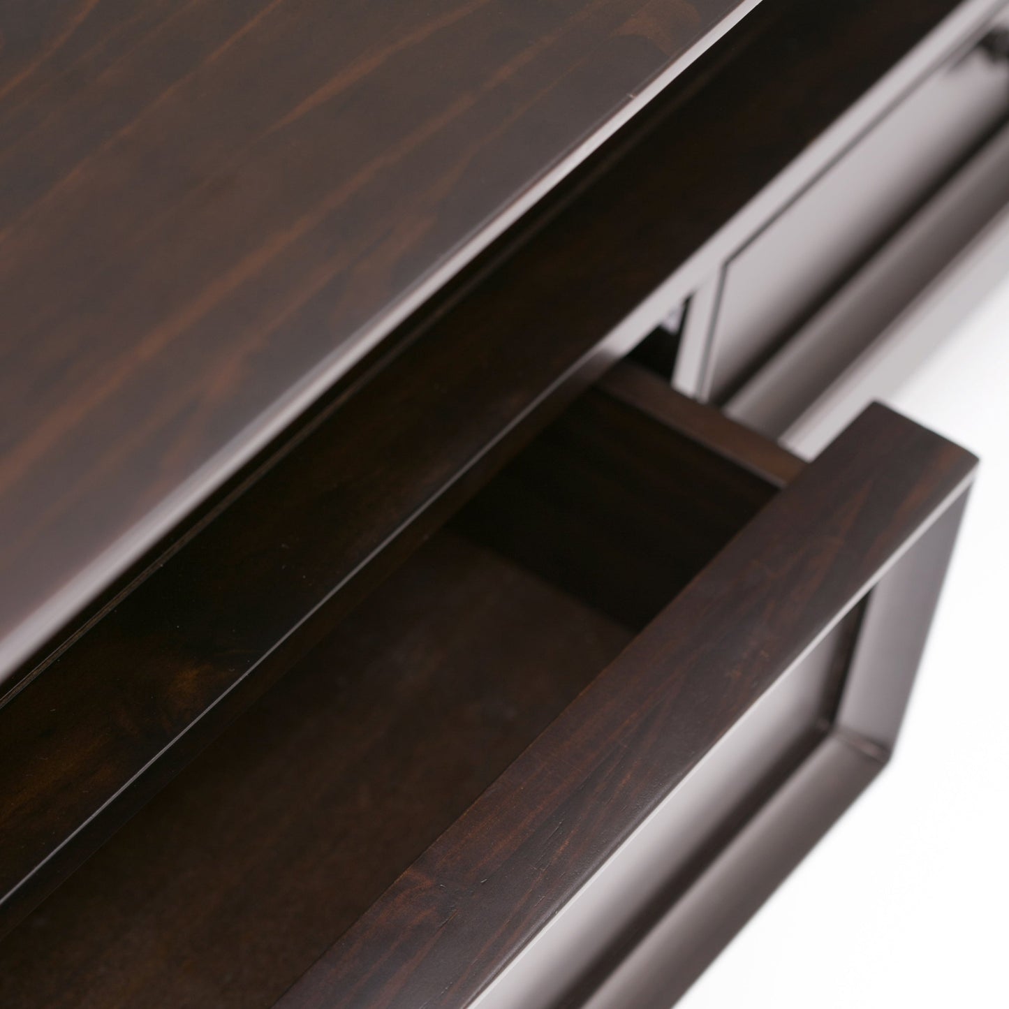 Amherst 44 Inch Wide Solid Wood Coffee Table in Hickory
